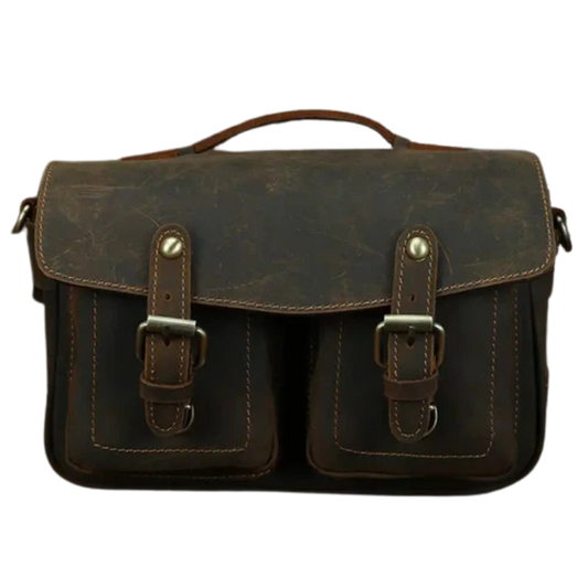 Tossae Heritage Camera Leather Satchel