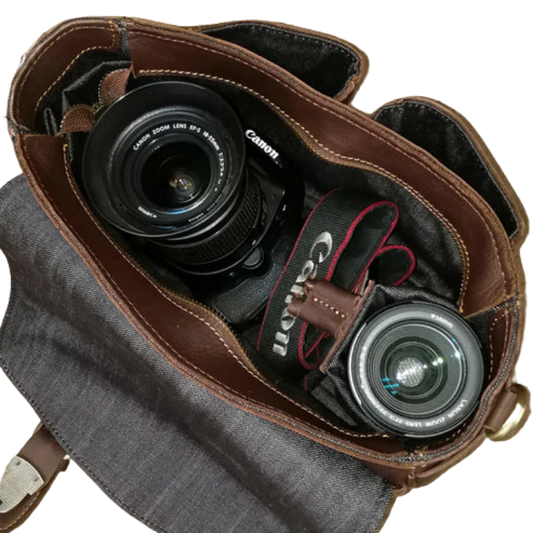 Tossae Heritage Camera Leather Satchel